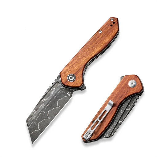 Picture of CIVIVI Knives CIVIVI ExOne Flipper Knife Wood Handle C23036-DS1