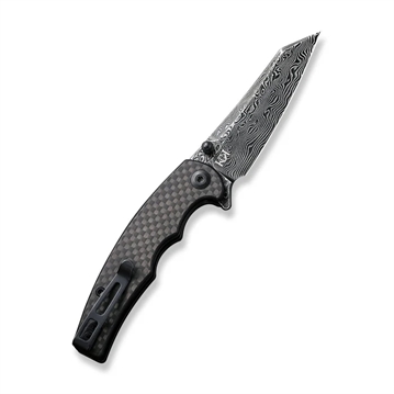 Picture of CIVIVI Knives CIVIVI P87 Folder Flipper Knife Carbon Fiber & G10 Handle (2.90"" Damascus Blade) C21043-DS1