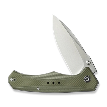 Picture of CIVIVI Knives CIVIVI Photonix Flipper & Thumb Stud Knife OD Green Coarse G10 Handle (3.7"" Satin Finished 14C28N Blade) C23081B-2
