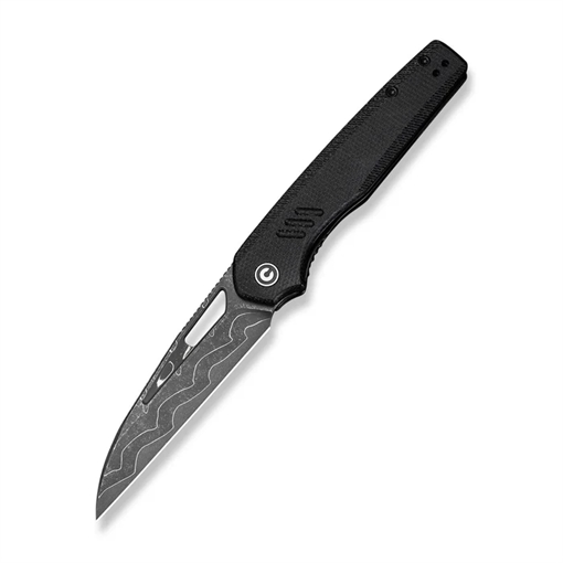 Picture of CIVIVI Knives Guile Front Flipper & Thumb Hole Knife Black Canvas Micarta Handle CIV-C24062B-DS1