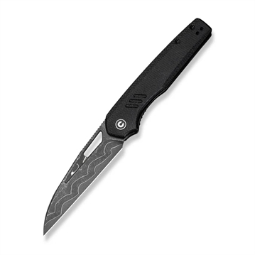 Picture of CIVIVI Knives Guile Front Flipper & Thumb Hole Knife Black Canvas Micarta Handle CIV-C24062B-DS1