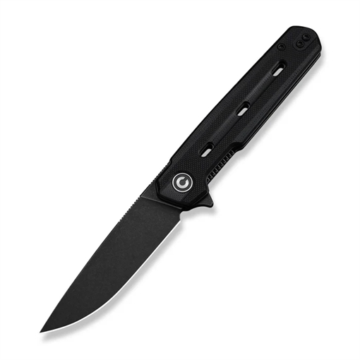 Picture of CIVIVI Knives Navo Flipper Knife Black G10 Handle (3.25"" Black Stonewashed Nitro-V Blade) C25015A-1 724065715586