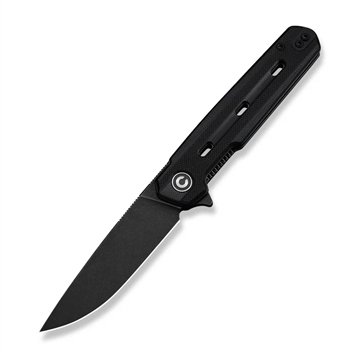 Picture of CIVIVI Knives Navo Flipper Knife Black G10 Handle (3.25"" Black Stonewashed Nitro-V Blade) C25015A-1 724065715586