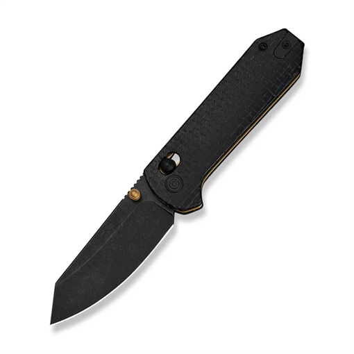 Picture of CIVIVI Knives Thumb Stud & Crossbar Lock Knife Black Burlap Micarta Handle (2.88"" Black Stonewashed 14C28N Blade) C23073B-2 724065715845