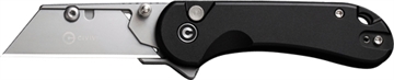 Picture of Civivi Knives C23039B-1 Elementum Utility All Purpose Utility Plain 6Cr13 Stainless Steel Blade, Black Aluminum Handle, 3 Blades & Pouch C23039B-1 C23039B1