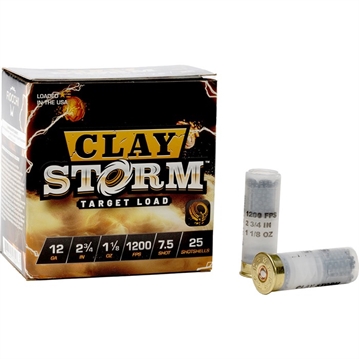 Picture of Fiocchi Ammunition CLAY STORM 12 GAUGE 2-3/4'' 1OZ #7.5 SHOT 1200 FPS 25/BOX 12CS1H75