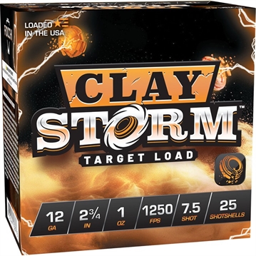 Picture of Fiocchi Ammunition CLAY STORM 12 GAUGE 2-3/4'' 1OZ #7.5 SHOT 1250 FPS 25/BOX 12CS1X75