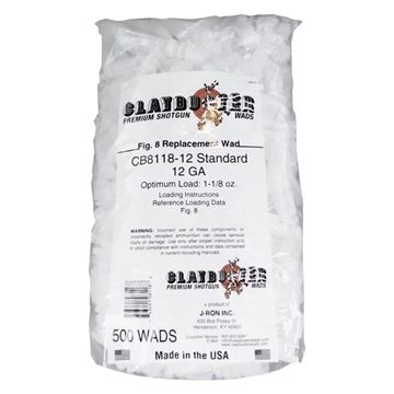Picture of Claybuster Shotshell Wads - 12 ga 1-1/8 oz Replaces WAA12 500/pk CB1118-12