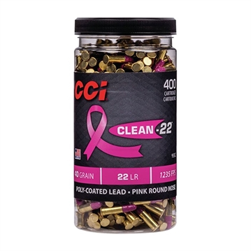 Picture of CLEAN-22 PINK 22 LONG RIFLE HV TARGET AMMO 955CC CASE -