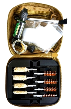 Picture of Clenzoil Field & Range Cleaning Kit Multi-Caliber Pistol/17 Pieces Tan 2076