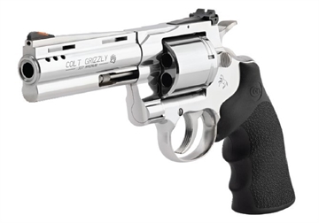 Picture of Colt's Manufacturing Colt Grizzly, Revolver, 357 Magnum, 4.25" Ported Barrel, Stainless Steel Finish, Hogue Overmolded Rubber Grip, Red Ramp Front & Adjustable Rear Sights, 6 Rounds GRIZZLY-SP4RTS