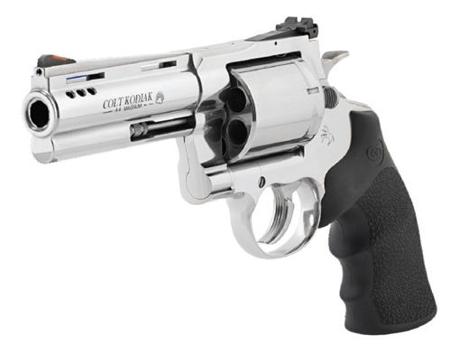 Picture of Colt Mfg KODIAKSP4RTS Kodiak 44 Mag 6rd 4.25" Polished Ported Vent Rib Barrel & Cylinder, Recessed Target Crown Muzzle, Polished Stainless Steel Frame, Black Hogue Overmolded Grip, Exposed Hammer KODIAKSP4RTS KODIAK-SP4RTS