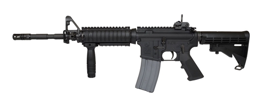 Picture of Colt's Manufacturing LE6920 SOCOM, Semi-automatic Rifle, 223 Rem/556NATO, 16" 4150 CMV Barrel, Threaded 1/2X28, Matte Finish, Black, 4 Position Collapsible Stock, 30 Round, 1 Magazine LE6920SOCOM