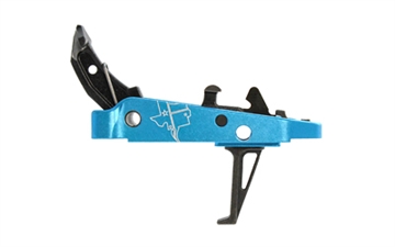 Picture of CMC Triggers Drop-In Trigger Group 2.0 Single-Stage Flat with 2.50 lbs Draw Weight Black w/ Blue Housing 47403