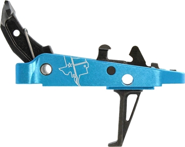 Picture of CMC Triggers Drop-In Trigger Group 2.0 Single-Stage Flat with 3.50 lbs Draw Weight Black w/ Blue Housing 47503