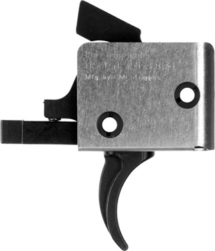 Picture of CMC Triggers Drop-In PCC Single-Stage Curved Trigger w/ 3-3.50 lbs Draw Weight & Black/Silver Finish 95501