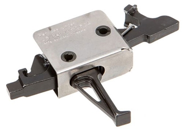 Picture of CMC Triggers Drop-In Two-Stage Flat Trigger w/ 2 lbs Draw Weight & Black/Silver Finish 92504