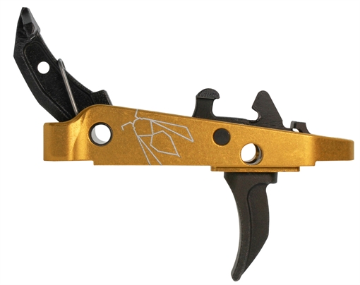 Picture of CMC Triggers Drop-In Yella Jacket Combat Trigger Group 2.0 Single-Stage Curve with 2.50 lbs Draw Weight, Black w/ Yellow Housing -YJ 47407