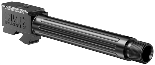 Picture of CMC Triggers Match Precision Compatible w/Glock 17 Gen3-4 9mm Luger 4.48" Black DLC Stainless Steel Fluted/Match Grade/Threaded Barrel 75511