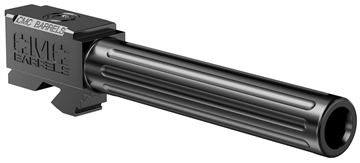 Picture of CMC Triggers Match Precision 9mm Luger 4.48" fits Glock 17 Gen 3-4 Black DLC Fluted 75512