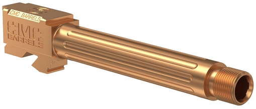 Picture of CMC Triggers Match Precision Compatible w/Glock 17 Gen3-4 9mm Luger 4.48" Bronze DLC Stainless Steel Fluted/Match Grade/Threaded Barrel 75513