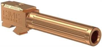 Picture of CMC Triggers Match Precision Compatible w/ Glock 19 Gen3-4 9mm Luger 4.01" Bronze Bead Blasted Satin DLC Stainless Steel Fluted Match Grade Barrel 75524