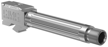 Picture of CMC Triggers Match Precision Compatible w/ Glock 19 Gen3-4 9mm Luger 4.01" Stainless Bead Blasted Satin DLC 416R Stainless Steel Fluted/Match Grade/Threaded Barrel 75525