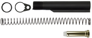 Picture of CMC Triggers Mil Spec Buffer Tube Kit, Black, 6 Position Tube, Spring, Buffer, Locking Ring & Nut, AR-15 81626