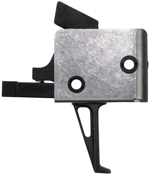 Picture of CMC Triggers Drop-In Single-Stage Flat Trigger w/ 3-3.50 lbs Draw Weight & Black/Silver Finish 91503