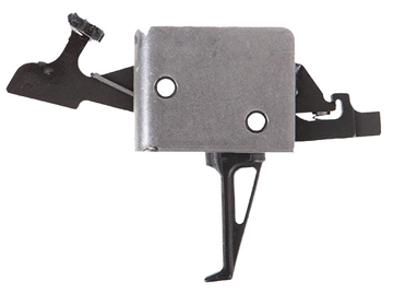 Picture of CMC Triggers Drop-In Two-Stage Flat Trigger w/ 1-3 lbs Draw Weight & Black/Silver Finish 91504