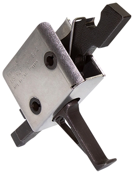Picture of CMC Triggers Drop-In Single-Stage Flat Trigger w/ 3.50 lbs Draw Weight & Black/Silver Finish 91507