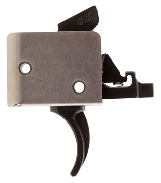 Picture of CMC Triggers Drop-In Two-Stage Curved Trigger w/ 2 lbs Draw Weight & Black/Silver Finish 92502