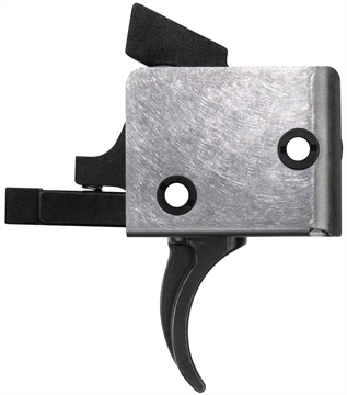 Picture of CMC Triggers Drop-In Single-Stage Curved Trigger w/ 5-5.50 lbs Draw Weight & Black/Silver Finish 93501