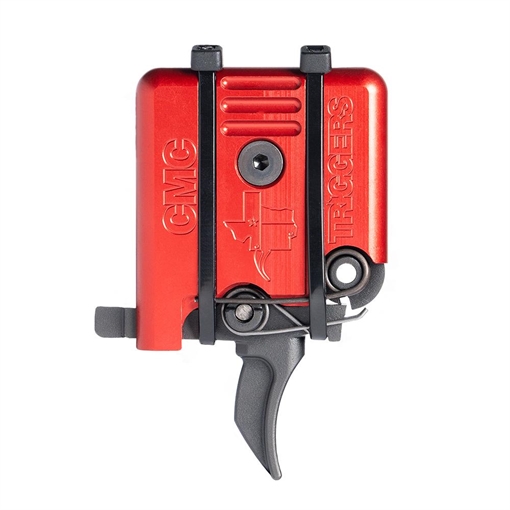 Picture of CMC Triggers AR-15/10 Single Stage Component Trigger Curved 3.5 lb Small Pin Red 51701AT-RED