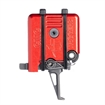 Picture of CMC Triggers AR-15/10 Single Stage Component Trigger Flat 3.5 lb Small Pin Red 51503AT-RED