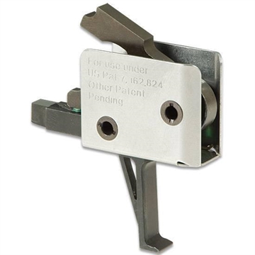 Picture of CMC Triggers Drop-In Single-Stage Flat Trigger w/ 4-4.50 lbs Draw Weight & Black/Silver Finish 92503