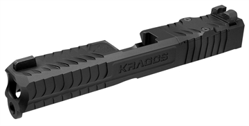 Picture of CMC Triggers Kragos Compatible w/Glock 19 Gen3 RMR Cut Black DLC 17-4 Stainless Steel SLD193GRMR