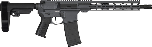 Picture of CMMG Banshee MK4 300 Blackout 30+1 12.50" Black Nitride Medium Taper Threaded Barrel, EML 7" M-LOK Handguards, Sniper Gray Cerakote Aluminum Picatinny Rail Receiver, CMMG Zeroed Grips 30AB20FSG