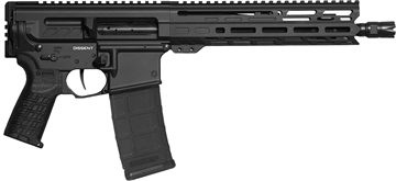 Picture of CMMG MK4, DISSENT, Semi-automatic Pistol, AR, 300 Blackout, 10.5" Threaded Barrel, 5/8x24, CMMG Zeroed Linear Compensator, Cerakote Finish, Armor Black, TriggerTech AR-D 2-Stage Trigger, 9.6" M-LOK Handguard, CMMG Zeroed Polymer Grip, 30 Rounds, 2 Magazines 30AC278-AB 30AC278AB