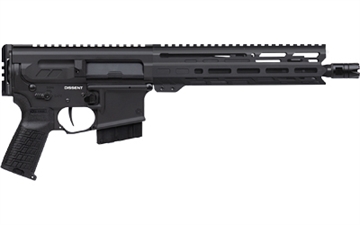 Picture of CMMG Dissent MK4 338 ARC 10+1 10.50" Black Nitride Threaded Barrel, 9.60" M-LOK Handguard, Black Armor Cerakote Aluminum Picatinny Rail Receiver, Rear Picatinny Rail, CMMG Zeroed Grip 34A840F-AB