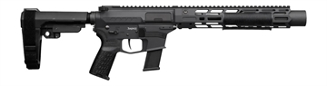 Picture of CMMG 45AEA70-AB Zeroed Banshee MkG 45 ACP 13+1 6.50" Black Nitride Threaded Barrel, Black Armor Cerakote Aluminum Receiver w/Picatinny Rail, M-LOK Handguard, Black Polymer CMMG RipBrace, CMMG Zeroed G