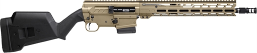 Picture of CMMG Dissent BR4 *CA Compliant 223 Rem/5.56 NATO 10+1 14.50" Black Nitride Medium Taper Threaded Barrel, Coyote Tan Cerakote Aluminum Picatinny Rail Receiver, Magpul SGA Black Polymer Stock 55A080BCT