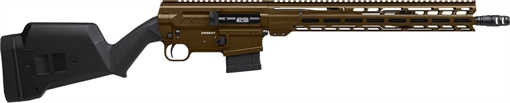 Picture of CMMG 55A520B-MB Dissent BR4 5.56x45mm 10+1 16.10" Black Nitride Threaded Barrel, Midnight Bronze Cerakote Aluminum Receiver w/Picatinny Rail, M-LOK Handguard, Magpul Fixed Black Synthetic Stock 55A520BMB