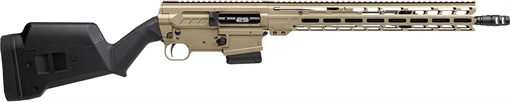 Picture of CMMG Dissent BR4 *CA Compliant 5.56 NATO 10+1 16.10" Black Nitride Threaded Barrel, Coyote Tan Cerakote Picatinny Rail Aluminum Receiver, Magpul SGA Black Synthetic Stock 55A520BCT
