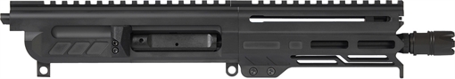 Picture of CMMG Dissent MK4 5.7x28mm 6.50", Left Side Charging Handle, Armor Black, Zeroed Linear Comp, 4.60" M-LOK Handguard, Picatinny End Plate, Fits AR-Platform 57BA8AEAB