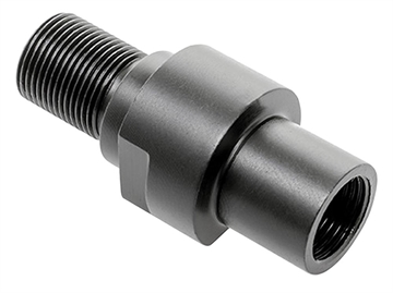 Picture of CMMG Thread Adapter 223 Rem/5.56x45mm NATO FN PS90 Black Steel 1/2"-28 tpi Tactical 57DA53A