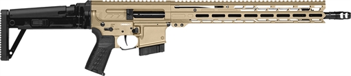 Picture of CMMG Dissent MK4 6mm ARC 10+1 (2) 16.10", Coyote Tan Rec/15" M-Lok Handguard, Side Charging Handle, Black Side Folding Stock & Zeroed Grip, Muzzle Brake, 60/90 Ambi Safety, Adj. Gas Block 60AA90CCT