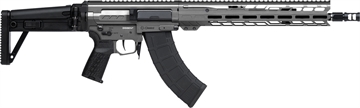 Picture of CMMG DISSENT MK47, Semi-automatic Rifle, 7.62X39mm, 14.3" Medium Taper Barrel, 16.1" OAL with Pinned and Welded ZEROED SVD Muzzle Brake, Cerakote Finish, Tungsten, Free Float M-LOK Handguard, DISSENT Side Folding Stock, Manual Safety, 30 Rounds, 2 Magazines 86A7F0B-TNG 86A7F0BTNG