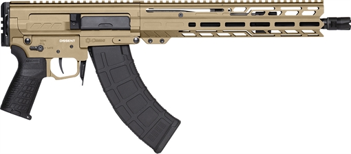 Picture of CMMG Dissent MK47 7.62x39mm 30+1 12.50" Black Nitride Threaded Barrel, M-LOK Handguards, Coyote Tan Cerakote Aluminum Picatinny Rail Receiver 86A8E0BCT