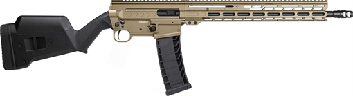 Picture of CMMG Dissent BR4 *CA Compliant 9mm Luger 10+1 16.10" Black Nitride Threaded Barrel, Coyote Tan Cerakote Picatinny Rail Aluminum Receiver, Magpul SGA Black Polymer Stock 94AC80FCT